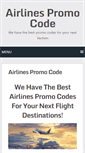 Mobile Screenshot of airlinespromocode.com